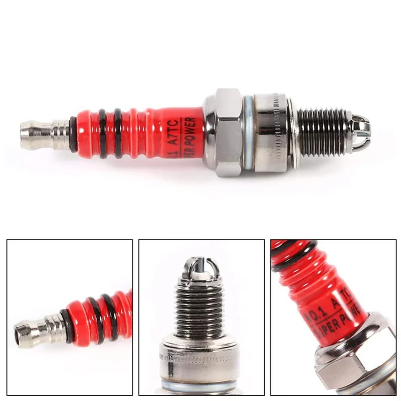 Motorcycle Spark Plug - High Performance 3-Electrode Iridium Spark Plug