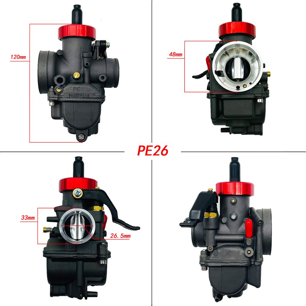 Black Red Dash Pe24 Pe26 Pe28  - đánh giá và giá Motorcycle Carburetor